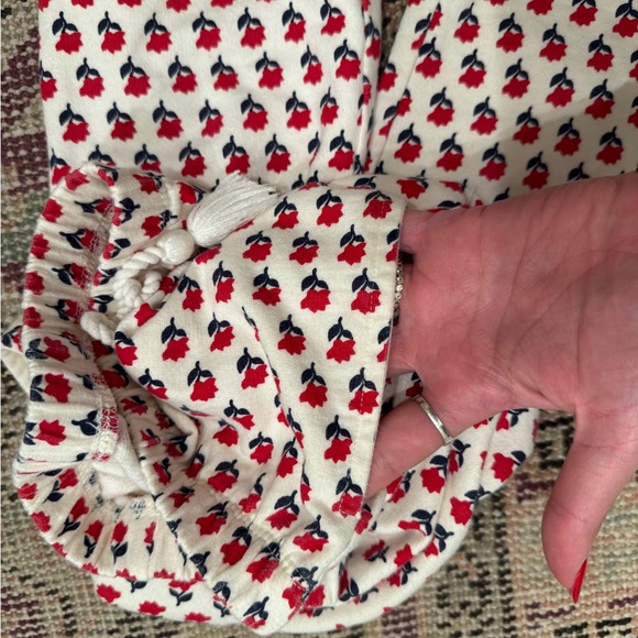 Pink Chicken Girl’s Jogger Pant in Floral Block Print Pattern - Picture 7 of 7